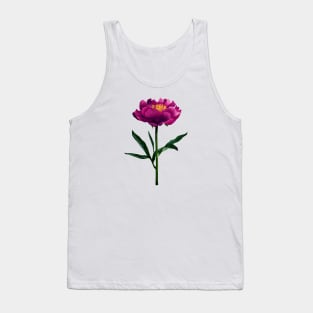 Peonies print Tank Top